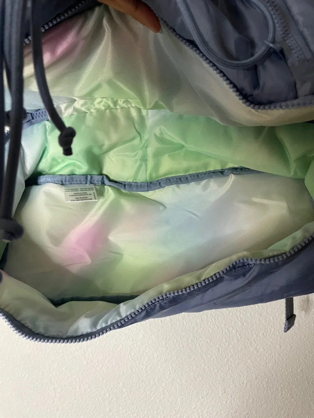 Blogilates Ultimate Athletic Trainer Backpack Blue Puffer Gym Yoga Weekender - Picture 3 of 7